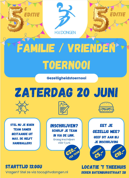 Familie / Vrienden Toernooi 2026