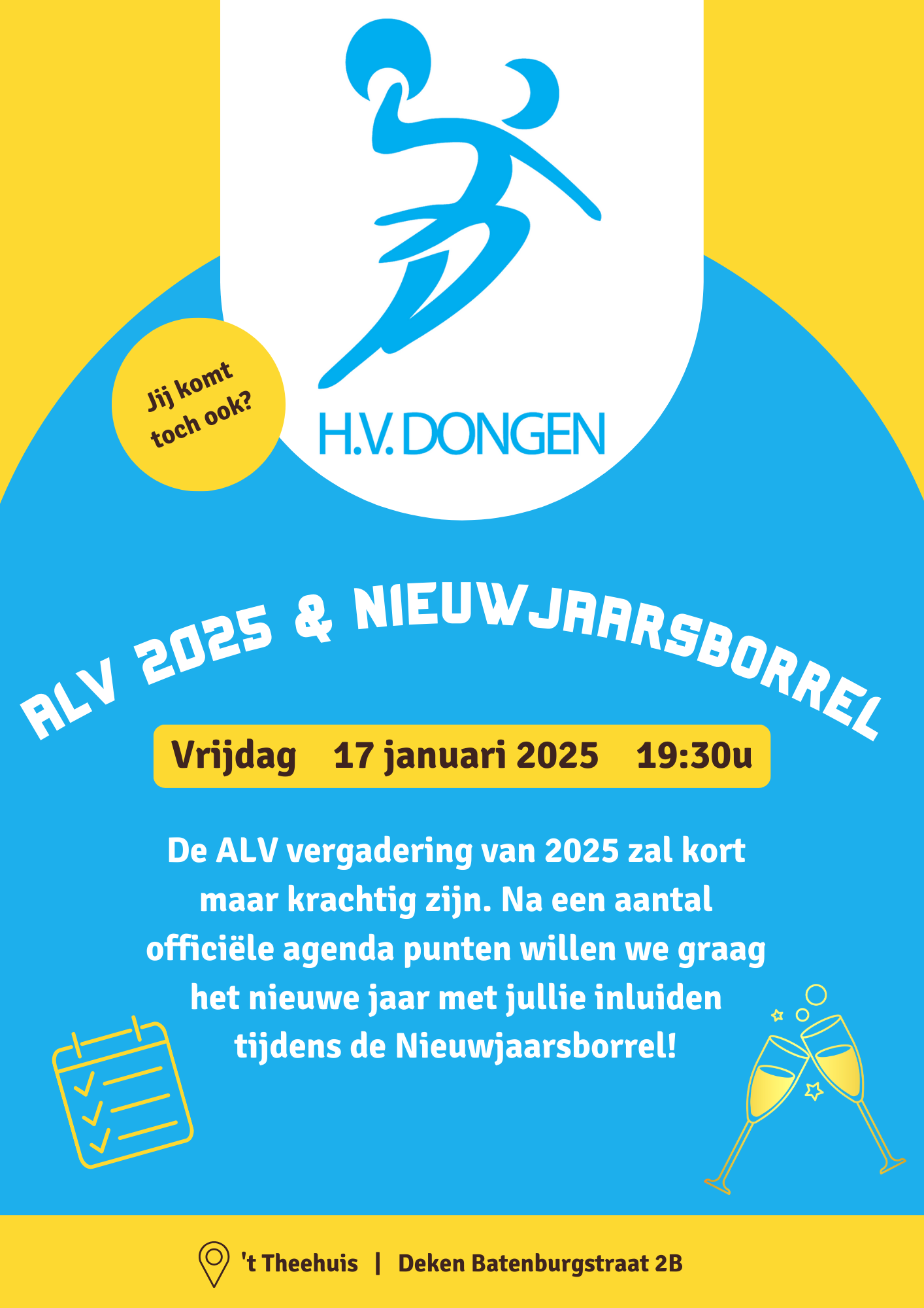 ALV & Nieuwjaarsborrel 17 januari 2025